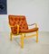 Mid-Century Danish Leather Lounge Chairs attributed to Bruno Mathsson, Set of 2 2