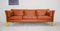 Mid-Century Modern Danish 3-Seat Sofa in Cognac Leather by Stouby 1