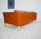 Modernes dänisches Mid-Century 3-Sitzer Sofa aus cognacfarbenem Leder von Stouby 8