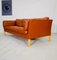 Mid-Century Modern Danish 3-Seat Sofa in Cognac Leather by Stouby 2
