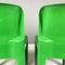 Space Age Italian Green Plastic Chairs 4875 attributed to Carlo Bartoli for Kartell, 1970s, Set of 2 13