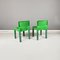 Space Age Italian Green Plastic Chairs 4875 attributed to Carlo Bartoli for Kartell, 1970s, Set of 2, Image 4