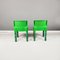 Sillas italianas era espacial de plástico en verde 4875 atribuidas a Carlo Bartoli para Kartell, años 70. Juego de 2, Imagen 5