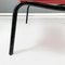Mid-Century Italian Beach Chair in Red Scooby Plastic and Black Metal, 1960s 14