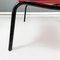 Mid-Century Italian Beach Chair in Red Scooby Plastic and Black Metal, 1960s, Image 14