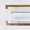 Italian Modern Console with 2 Shelfs in Acrylic Glass, Glass and Brass, 1970s, Image 5