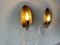 Curved Backside Sconces in Brass, 1950s, Set of 2 10