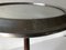 French Art Deco Round Aluminum and Wood Table with Mirror Top, 1940s 5