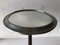 French Art Deco Round Aluminum and Wood Table with Mirror Top, 1940s 4