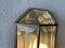 German Art Deco Style Octagonal Sconces in Chrome and Glass, 1980, Set of 2 10