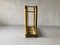 Mid-Century Modern Gold Metal Umbrella Stand with Iron Casting Base, 1950s, Image 6