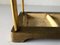 Mid-Century Modern Gold Metal Umbrella Stand with Iron Casting Base, 1950s, Image 8
