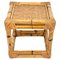 Mid-Century Italian Cube Side Table in Bamboo and Rattan, 1970s 3