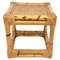 Mid-Century Italian Cube Side Table in Bamboo and Rattan, 1970s, Image 2