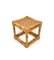 Mid-Century Italian Cube Side Table in Bamboo and Rattan, 1970s 4