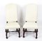 Vintage 20th Century Carolean Upholstered High Back Dining Chairs, 1990s, Set of 2 11