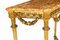 Louis XV Revival Konsolentisch aus vergoldetem Holz, 19. Jh. 11