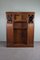 Art Deco Cabinet with Cut Glass, Belgium 1