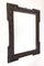 19th Century Rustic Hand Carved Tramp Art Mirror, Austria, 1880s 2