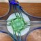 Centrotavola grande in vetro di Murano blu e verde, Immagine 3
