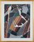 Acrobati oscillanti, anni '50, Acquarello su carta, con cornice, Immagine 1