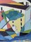 Cubist House, Oil on Board, 1950s, Framed 9