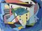 Cubist House, Olio su tavola, anni '50, con cornice, Immagine 10