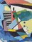 Cubist House, Oil on Board, 1950s, Framed, Image 11