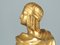 Atleta in bronzo dorato con Discus di Édouard Drouot, fine XIX o inizio XX secolo, Immagine 8