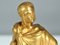 Atleta in bronzo dorato con Discus di Édouard Drouot, fine XIX o inizio XX secolo, Immagine 3