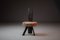 Kleiner Brutalistischer Stuhl aus Holz & Roggenstroh, 1960 8
