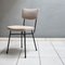Vintage Italian Chairs in Black Iron Structure and Light Gray Fabric Coverings, 1960s, Set of 4 3