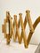 Vintage Bamboo Extendible Harmonica Scissor Wall Lamp, 1960s, Image 16