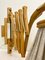 Applique Murale Ciseaux Harmonica Extensible Vintage en Bambou, 1960s 7