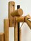 Vintage Bamboo Extendible Harmonica Scissor Wall Lamp, 1960s, Image 13