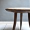 Italian Round Table in Travertine with Marble Top, 1950s 8