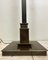 Lámpara de pie Art Déco de latón con detalles geométricos, años 50, Imagen 7