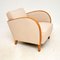 Art Deco Swedish Satin Birch Armchair, 1920s, Image 4