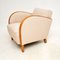 Art Deco Swedish Satin Birch Armchair, 1920s 5