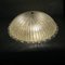 Italian Reeded Frosted Murano Glass Wall Light from Vistosi 12