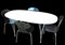Superelips Dining Table in White Laminate by Piet Hein Eek for Fritz Hansen, 1960s 9