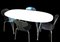 Superelips Dining Table in White Laminate by Piet Hein Eek for Fritz Hansen, 1960s, Image 9