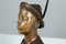 Sculpture en Bronze d'un Garçon Sifflant par Karl Hackstock, Fin 19ème ou Début 20ème Siècle 14