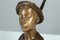 Sculpture en Bronze d'un Garçon Sifflant par Karl Hackstock, Fin 19ème ou Début 20ème Siècle 10