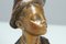Escultura de bronce de niño silbante de finales del siglo XIX o principios del siglo XX de Karl Hackstock, Imagen 2