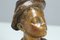 Escultura de bronce de niño silbante de finales del siglo XIX o principios del siglo XX de Karl Hackstock, Imagen 9