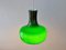 Lampada a sospensione vintage in vetro verde di Holmegaard, anni '70, Immagine 5