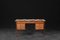 Vintage Mid-Century Scandinavian Modern Teak Desk with Hand-Painted Pattern on Top, 1960s, Image 11