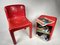 Italian Chair and Table by Carlo Bartoli for Kartell, 1980s, Set of 2 4