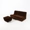 Modulares Mid-Century Zwei-Sitzer Sofa aus Cord von Meblo, 1970er, 3er Set 3